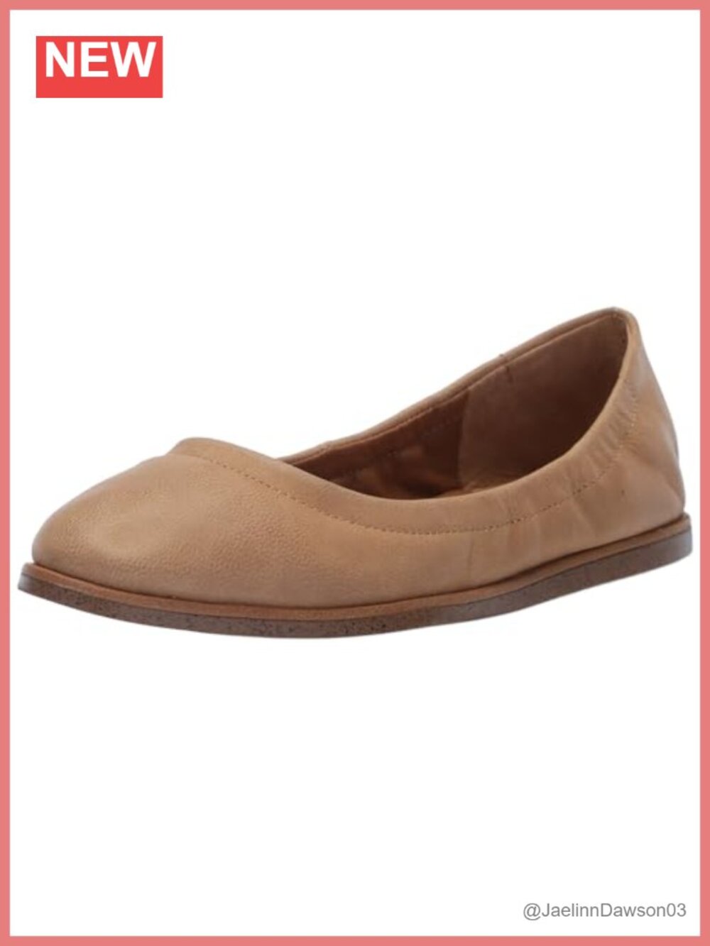 Comfortable Leather Ballet Flats Slip-On Almond Toe for Women